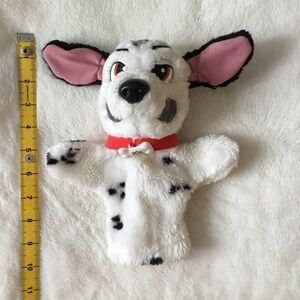 Vintage Disney 101 Dalmatians Dog Puppet with Red Collar
